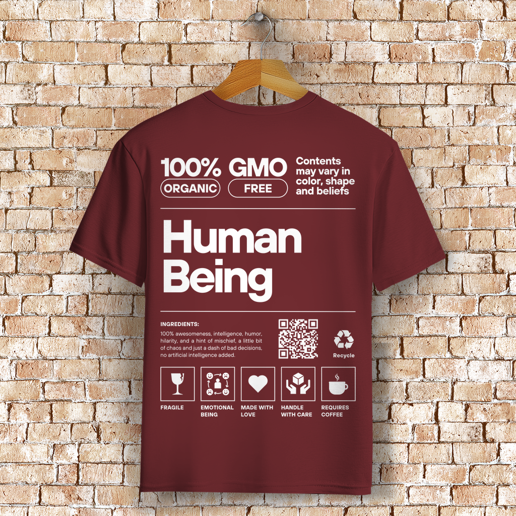 Human Being Bio T-Shirt BluePears