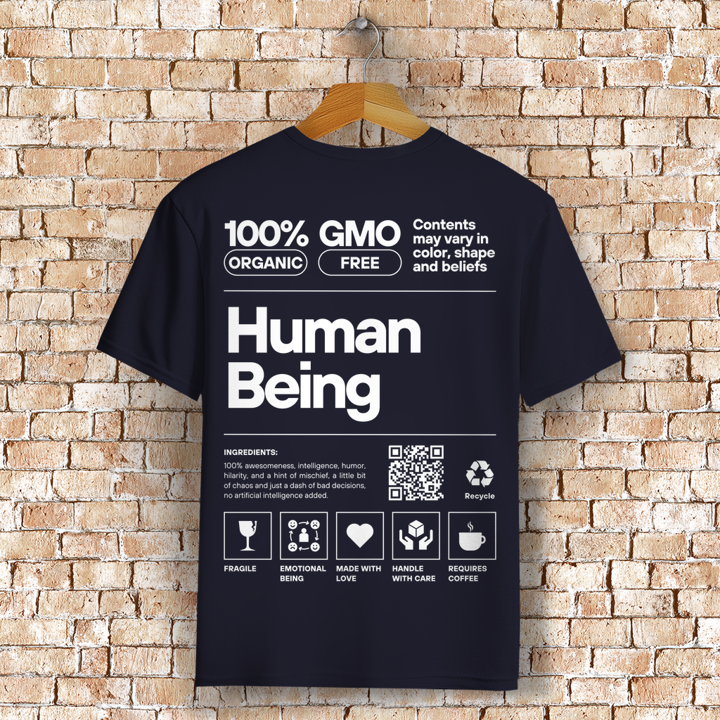Human Being Bio T-Shirt BluePears