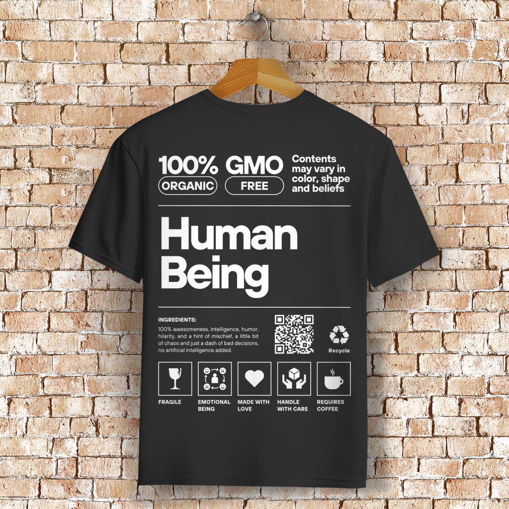Human Being Bio T-Shirt BluePears