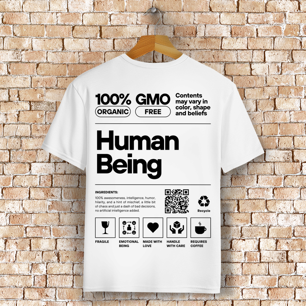 Human Being Bio T-Shirt BluePears