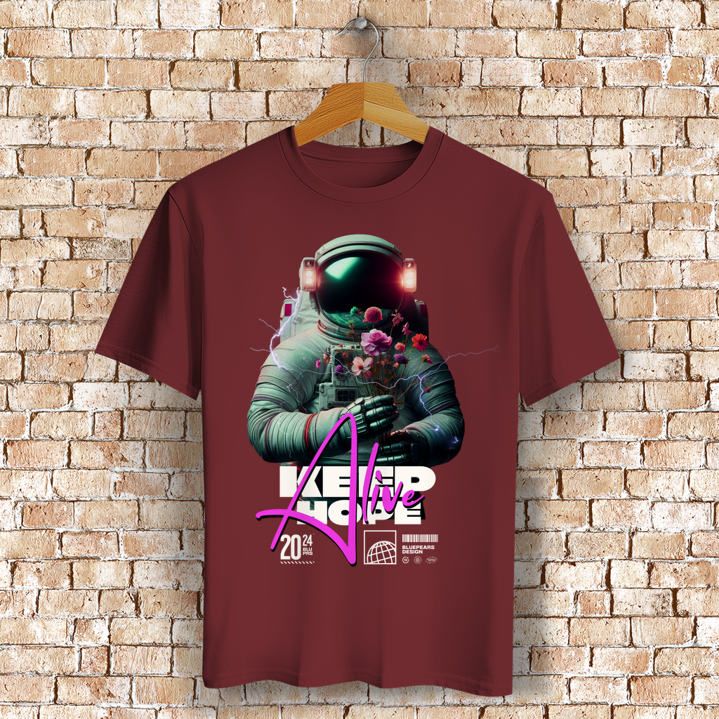 Keep Hope Alive  Bio T-Shirt BluePears