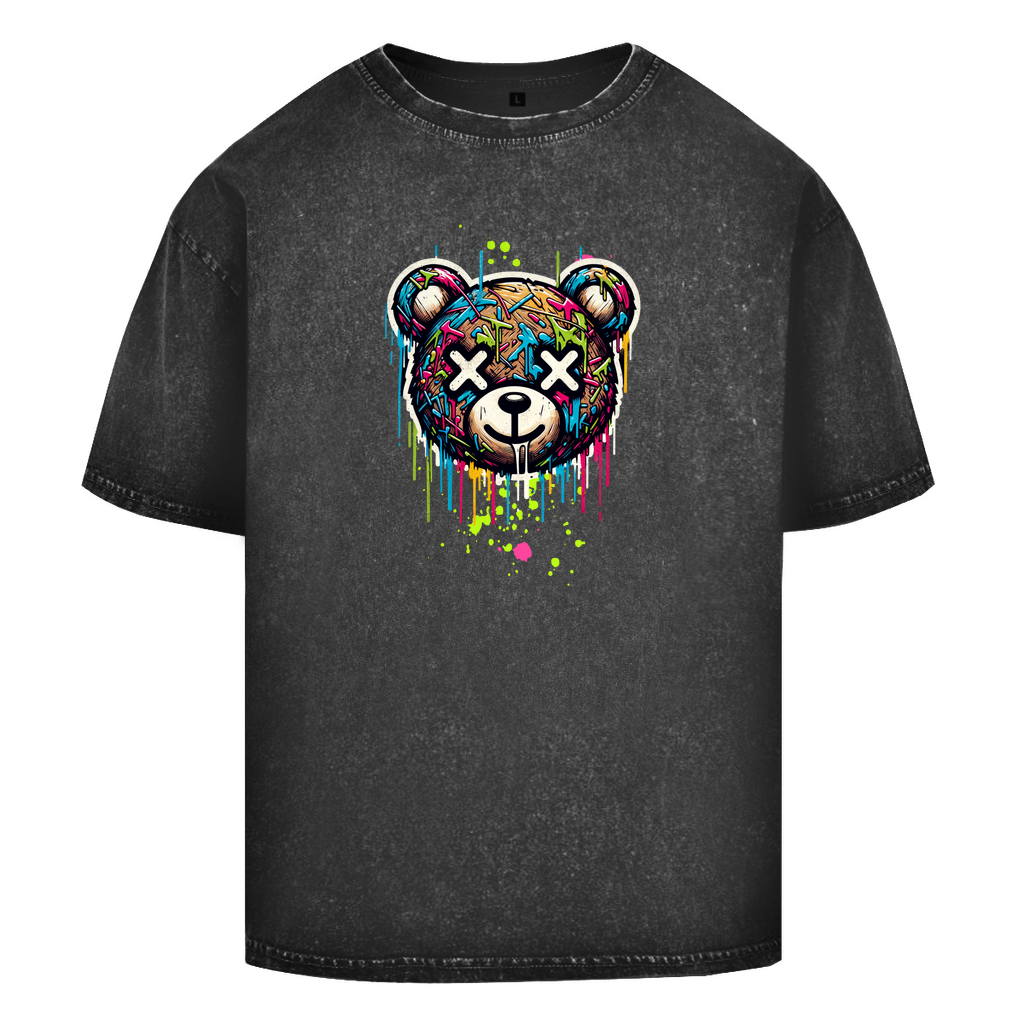 Melted Teddy Washed T-Shirt BluePears