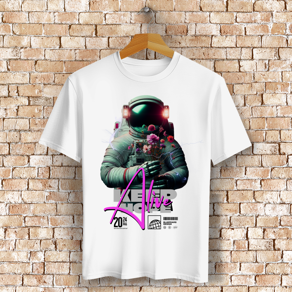 Keep Hope Alive  Bio T-Shirt BluePears