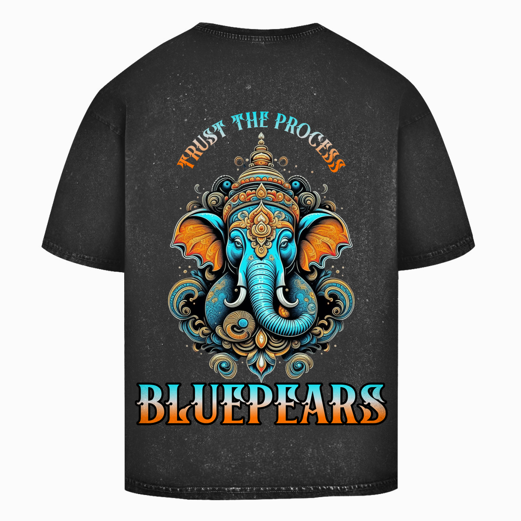 Trust the Process Washed T-Shirt BluePears