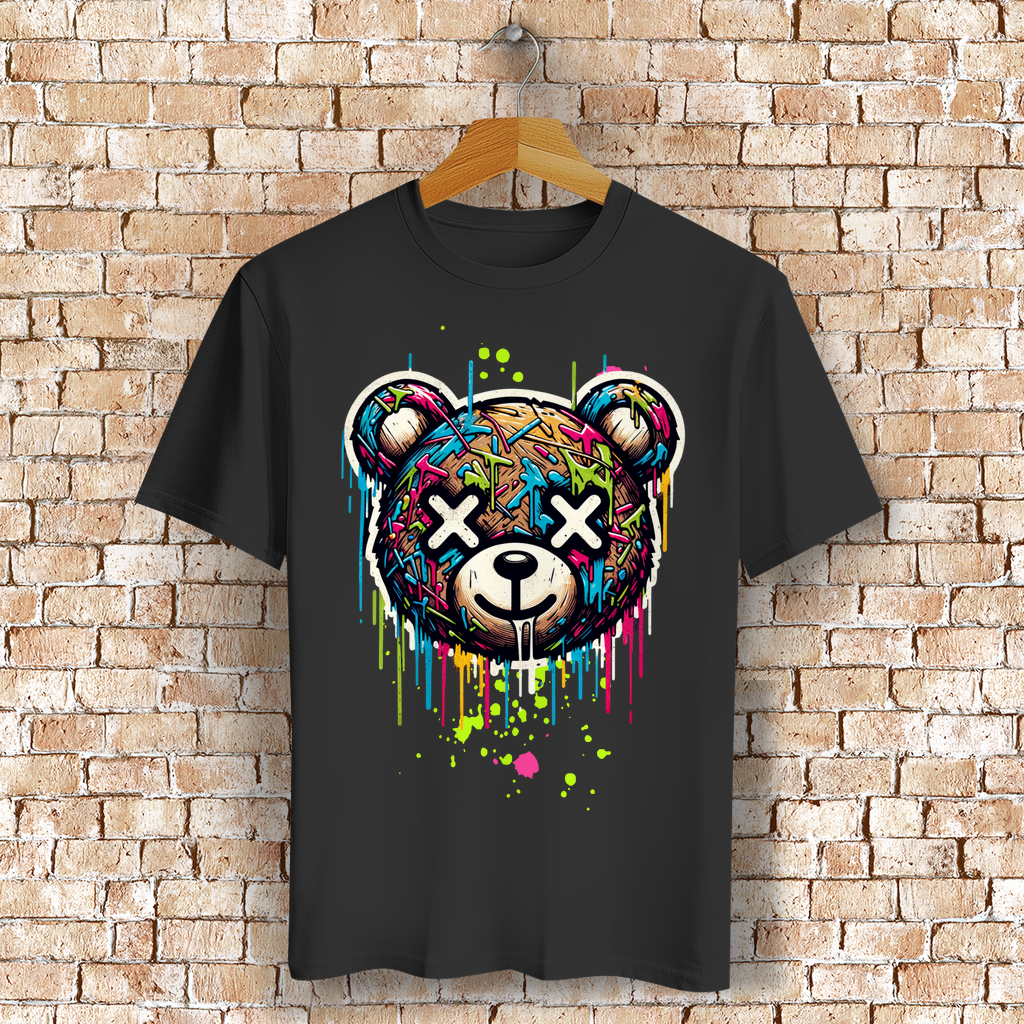 Melted Teddy Bio T-Shirt BluePears