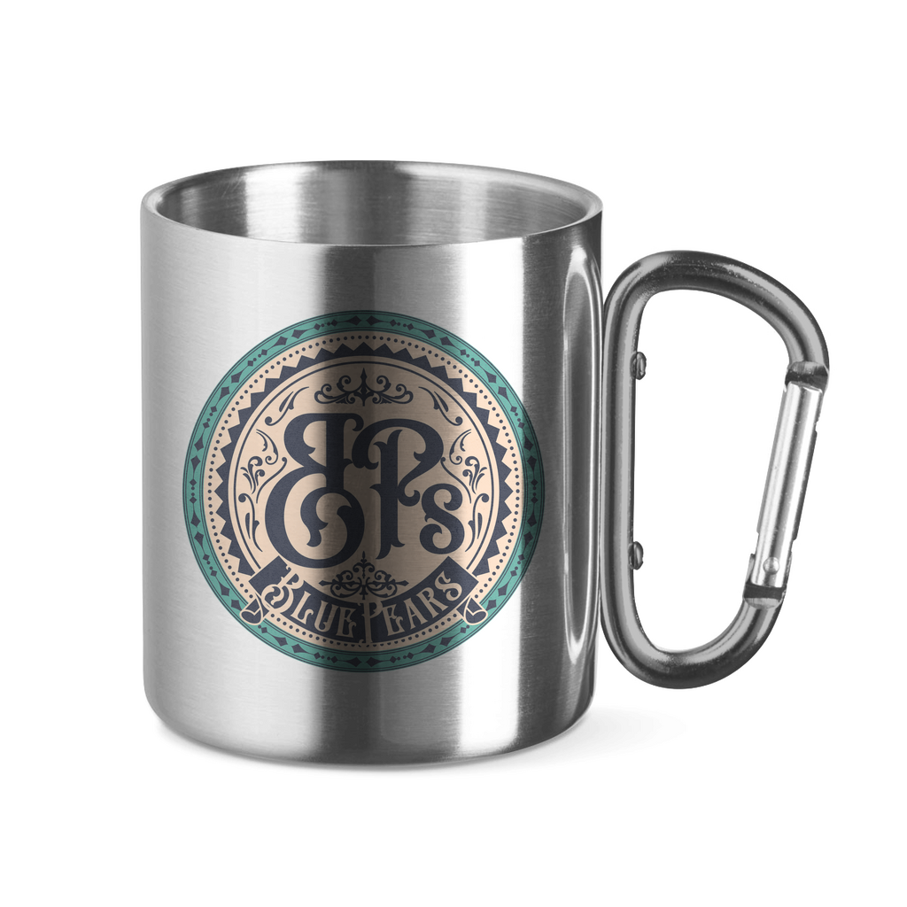 Edelstahltasse mit Karabinergriff