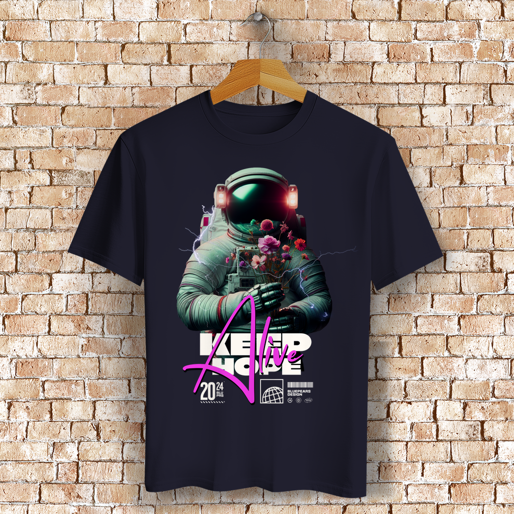 Keep Hope Alive  Bio T-Shirt BluePears