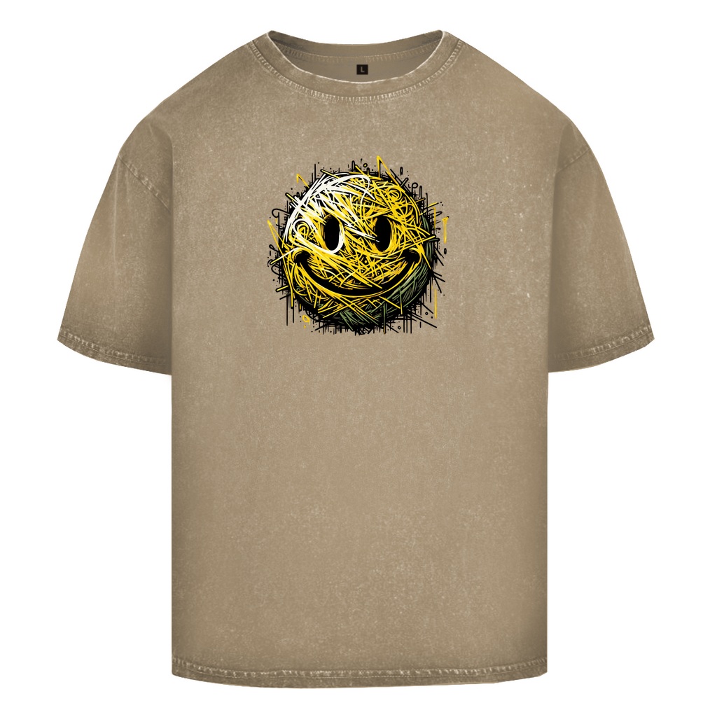 Smile Washed T-Shirt BluePears