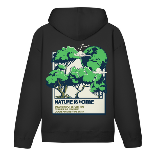 Nature is Home Bio Hoodie BluePears