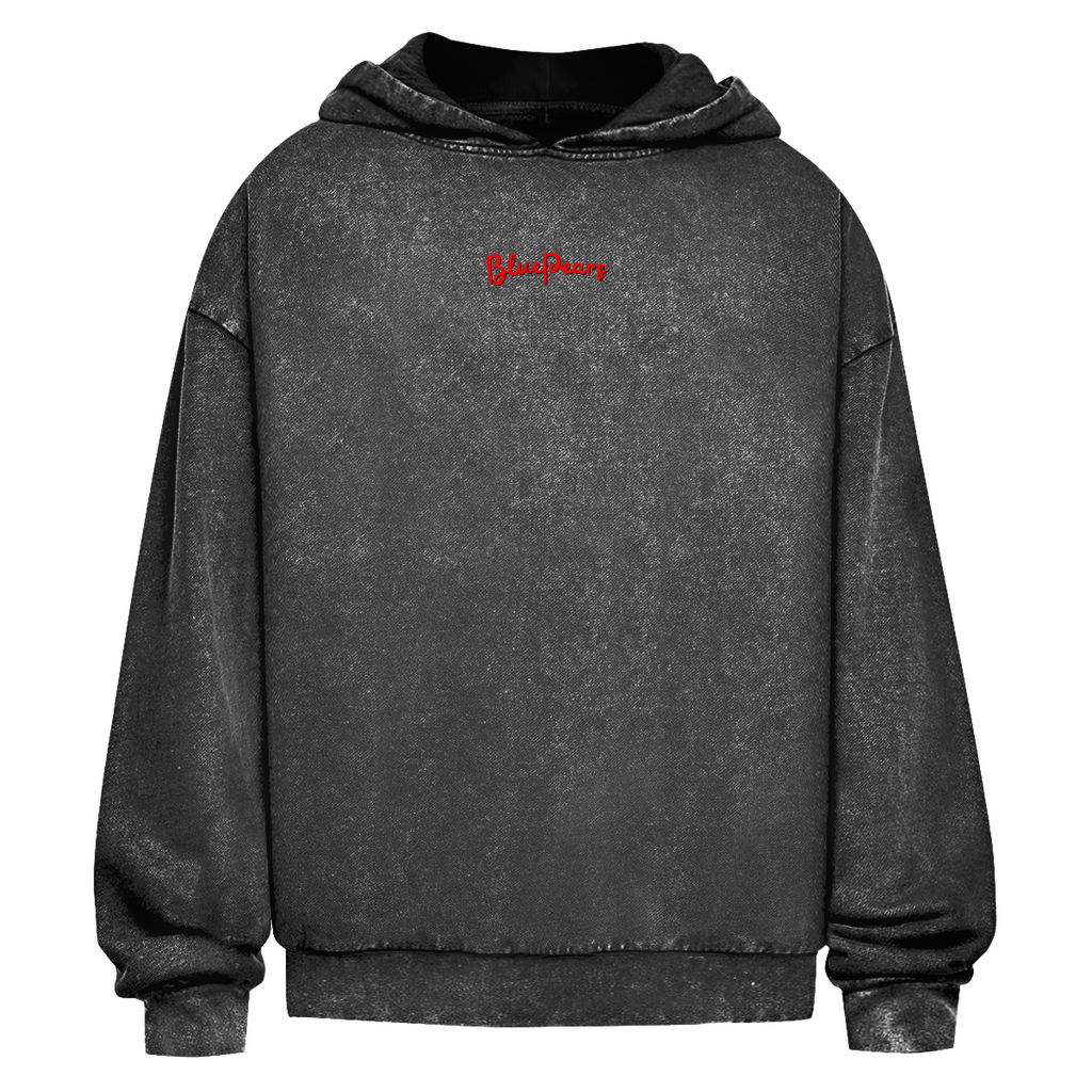 Peace Live Consciously Washed Hoodie BluePears