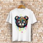 Melted Teddy Bio T-Shirt BluePears