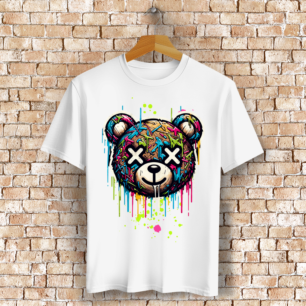 Melted Teddy Bio T-Shirt BluePears