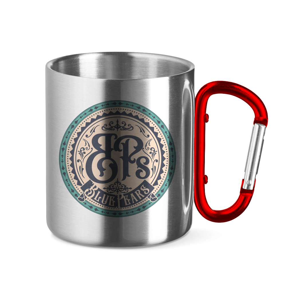 Edelstahltasse mit Karabinergriff