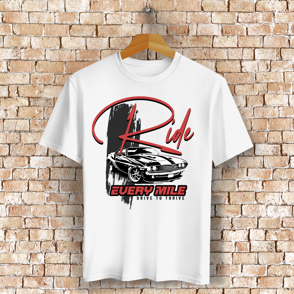 Ride Every Mile Bio T-Shirt BluePears