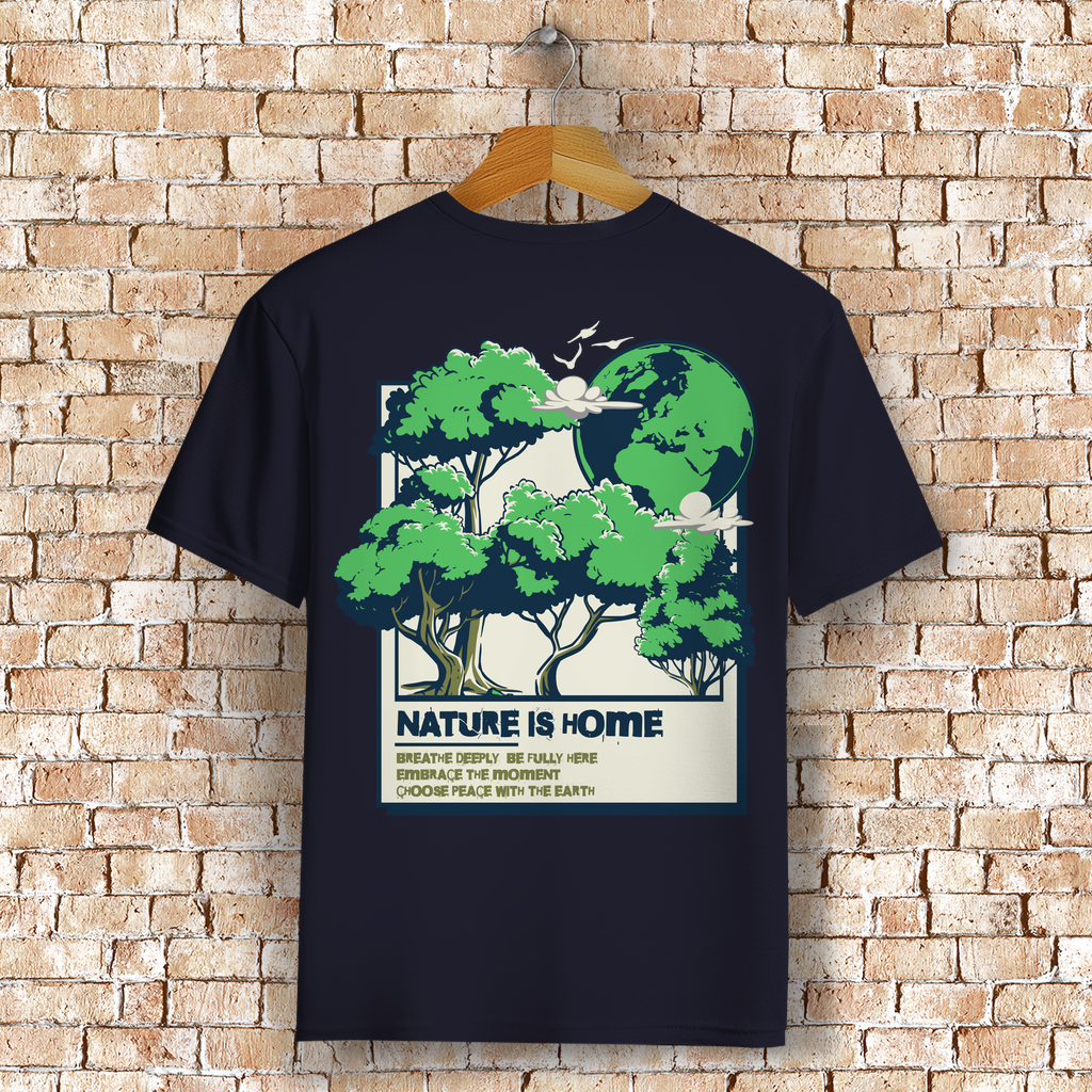 Nature is Home Bio T-Shirt BluePears