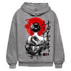 Samurai Gesha Washed Hoodie BluePears