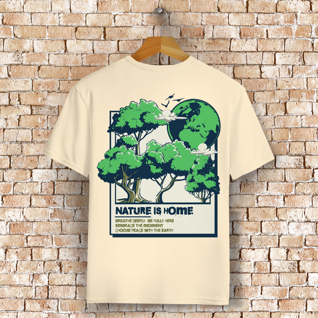 Nature is Home Bio T-Shirt BluePears