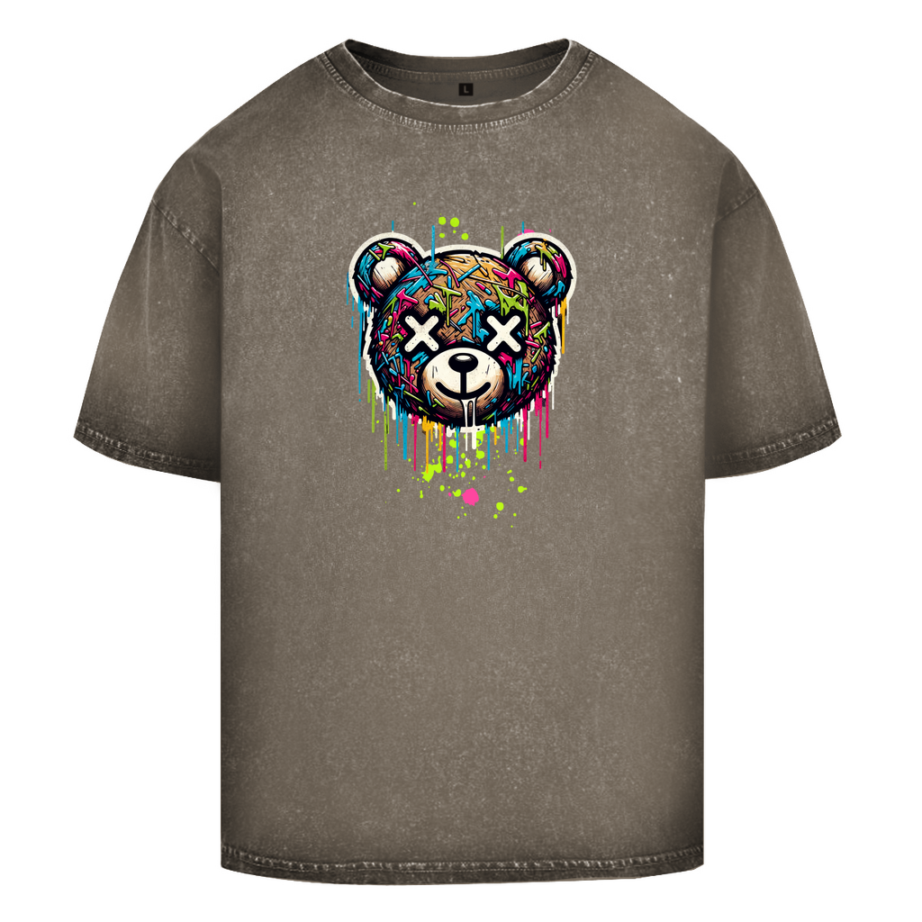 Melted Teddy Washed T-Shirt BluePears
