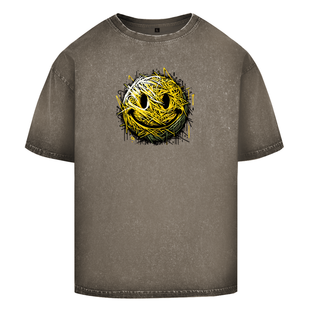 Smile Washed T-Shirt BluePears
