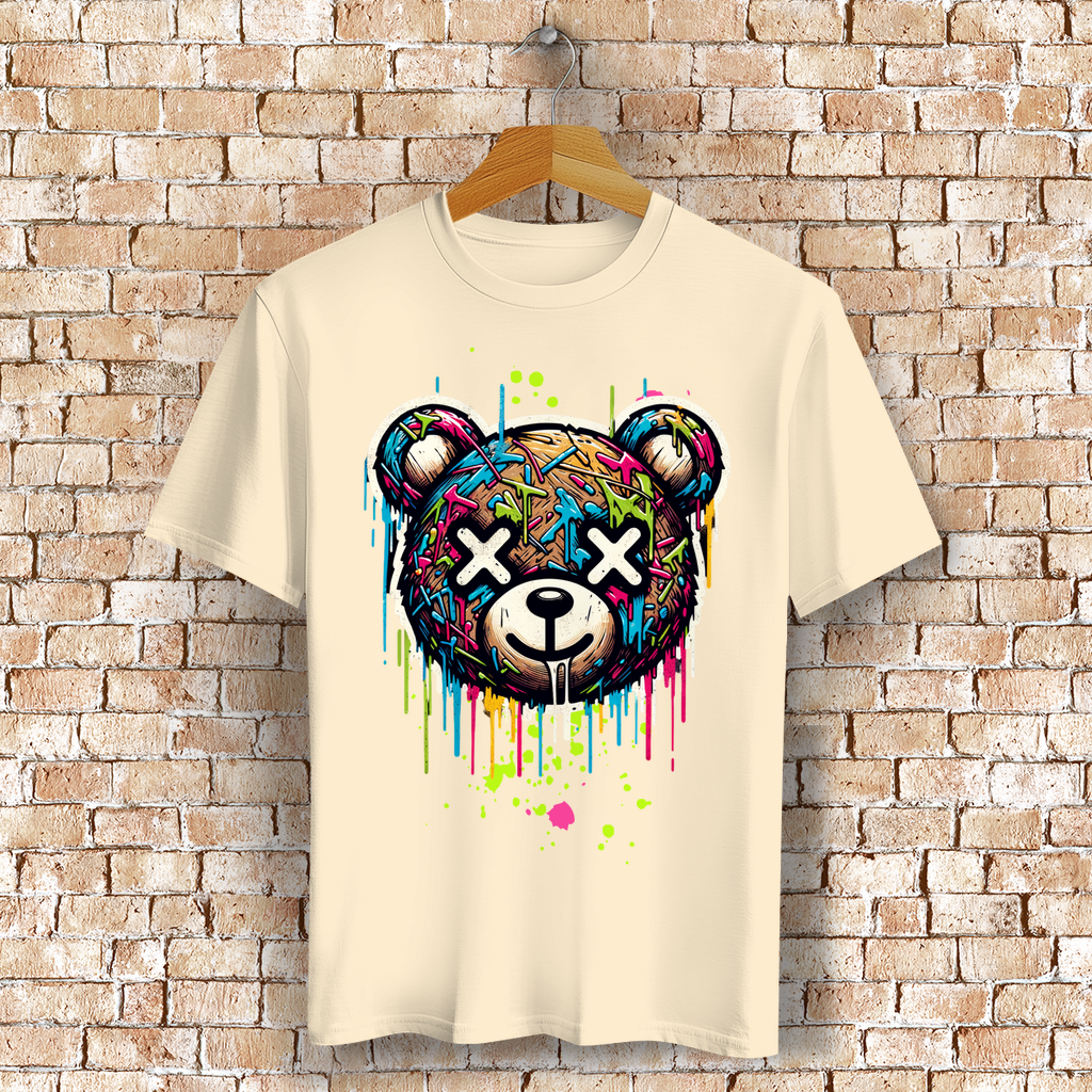 Melted Teddy Bio T-Shirt BluePears