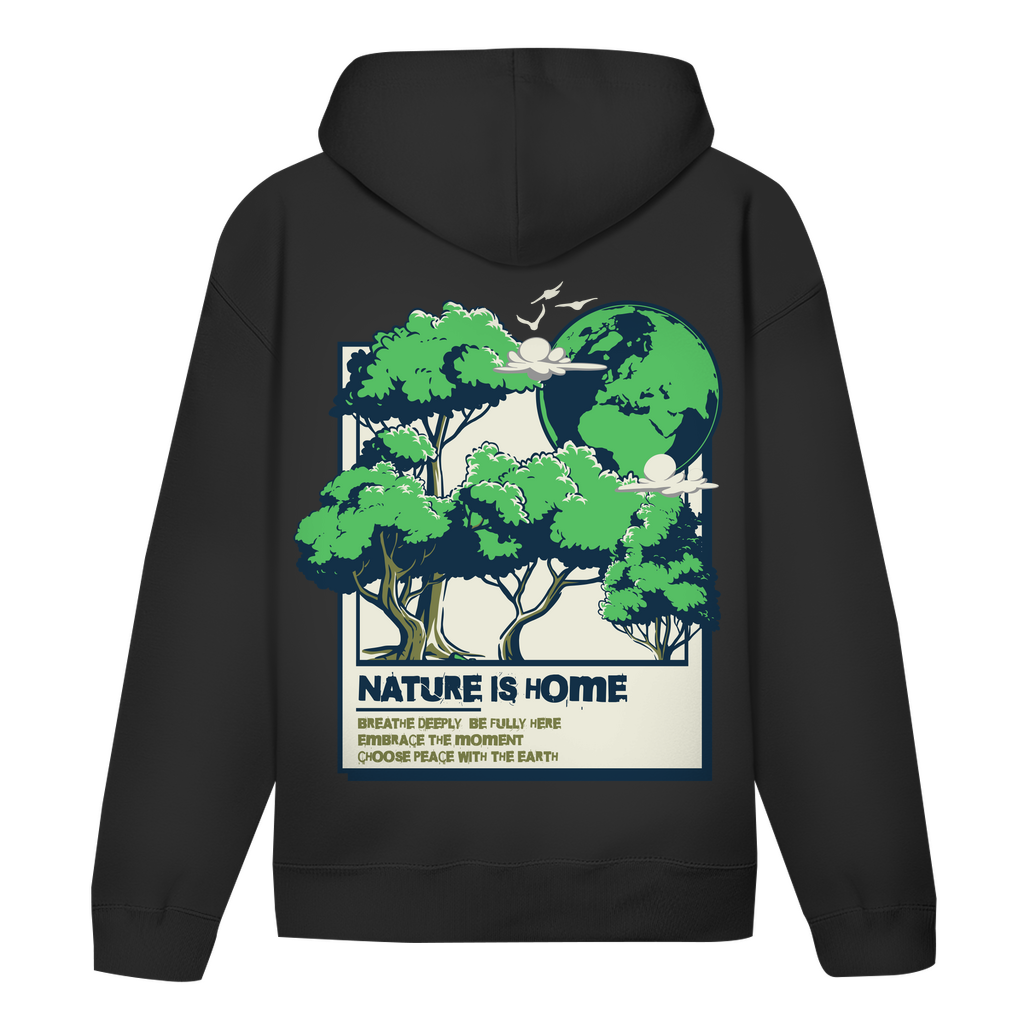 Nature is Home Bio Hoodie BluePears