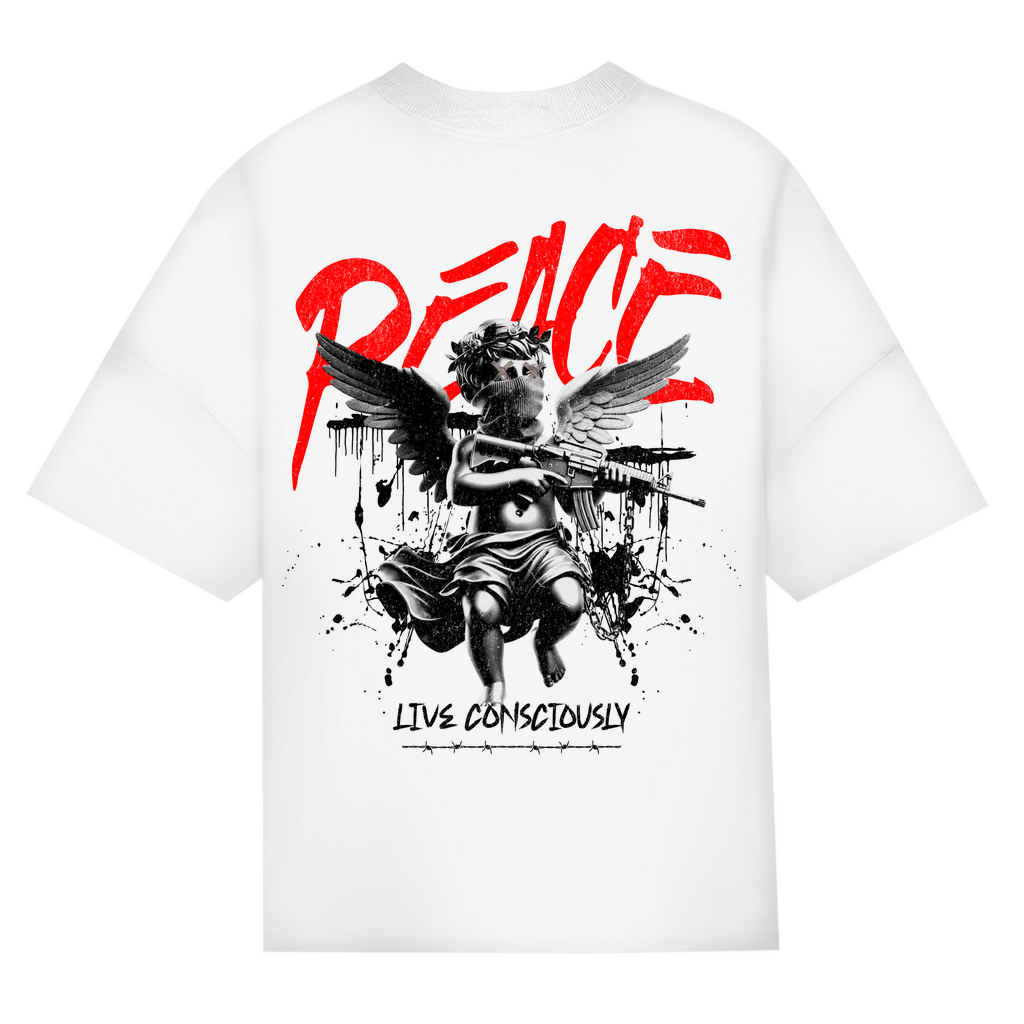 Peace Live Consciously Bio Oversize T-Shirt BluePears