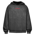 In Greed We Trust Washed Hoodie BluePears