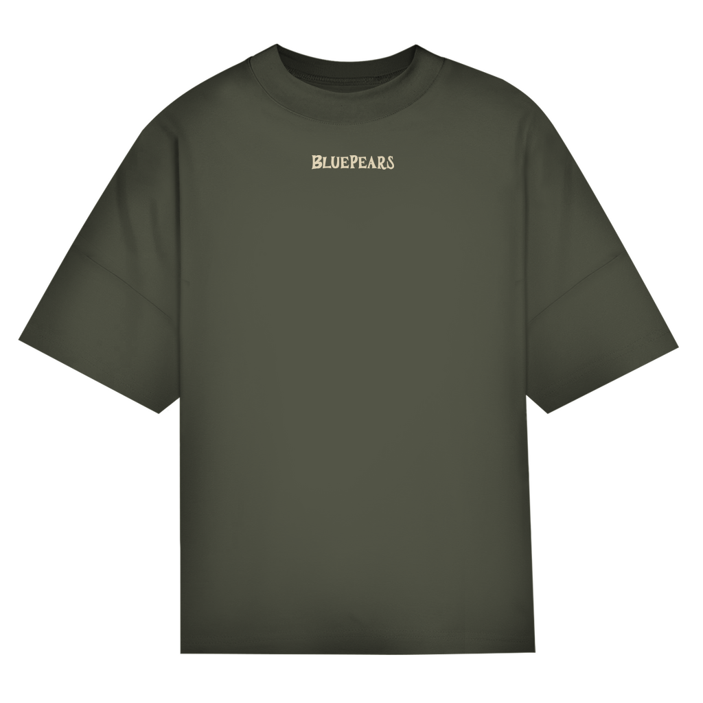 Pirate  Skull Bio Oversize T-Shirt BluePears
