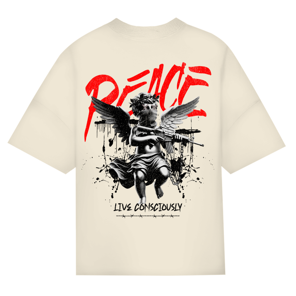 Peace Live Consciously Bio Oversize T-Shirt BluePears