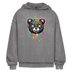 Melted Teddy Washed Hoodie BluePears