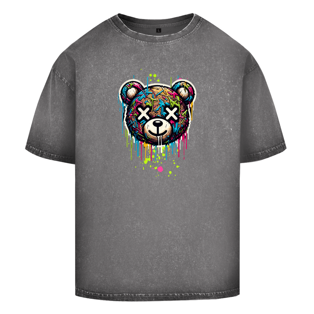 Melted Teddy Washed T-Shirt BluePears