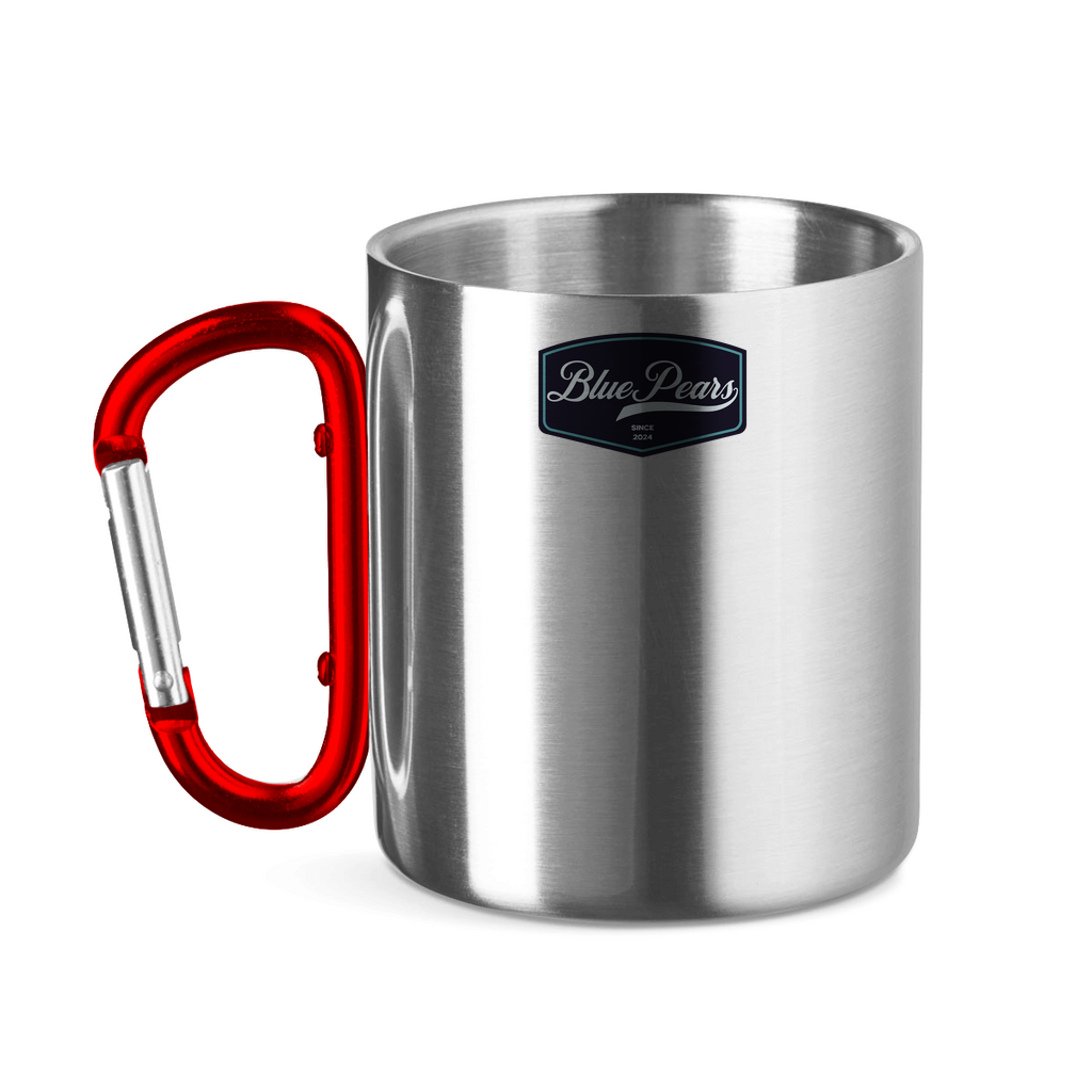 Edelstahltasse mit Karabinergriff