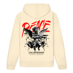 Peace Live Consciously  Bio Hoodie BluePears
