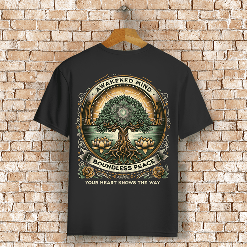 Awakened Mind Bio T-Shirt BluePears