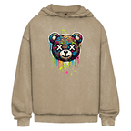 Melted Teddy Washed Hoodie BluePears