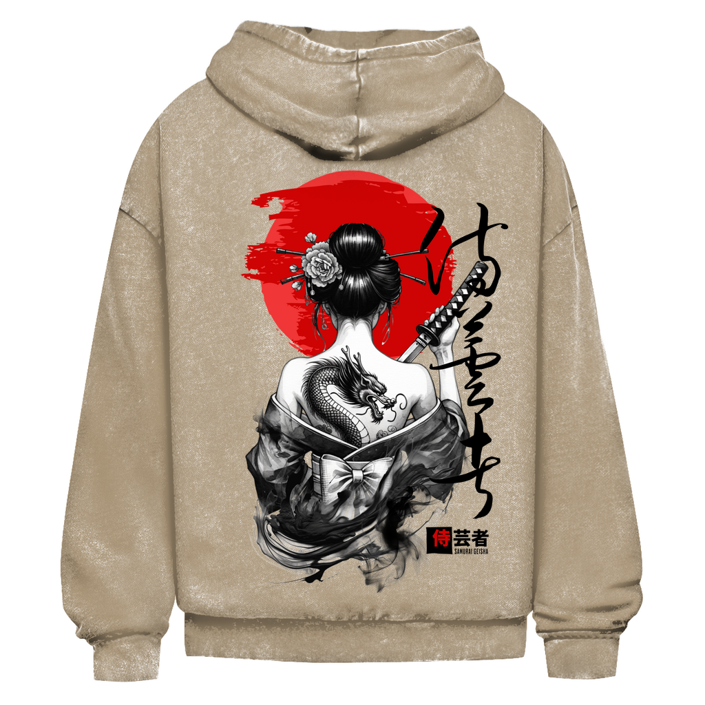 Samurai Gesha Washed Hoodie BluePears