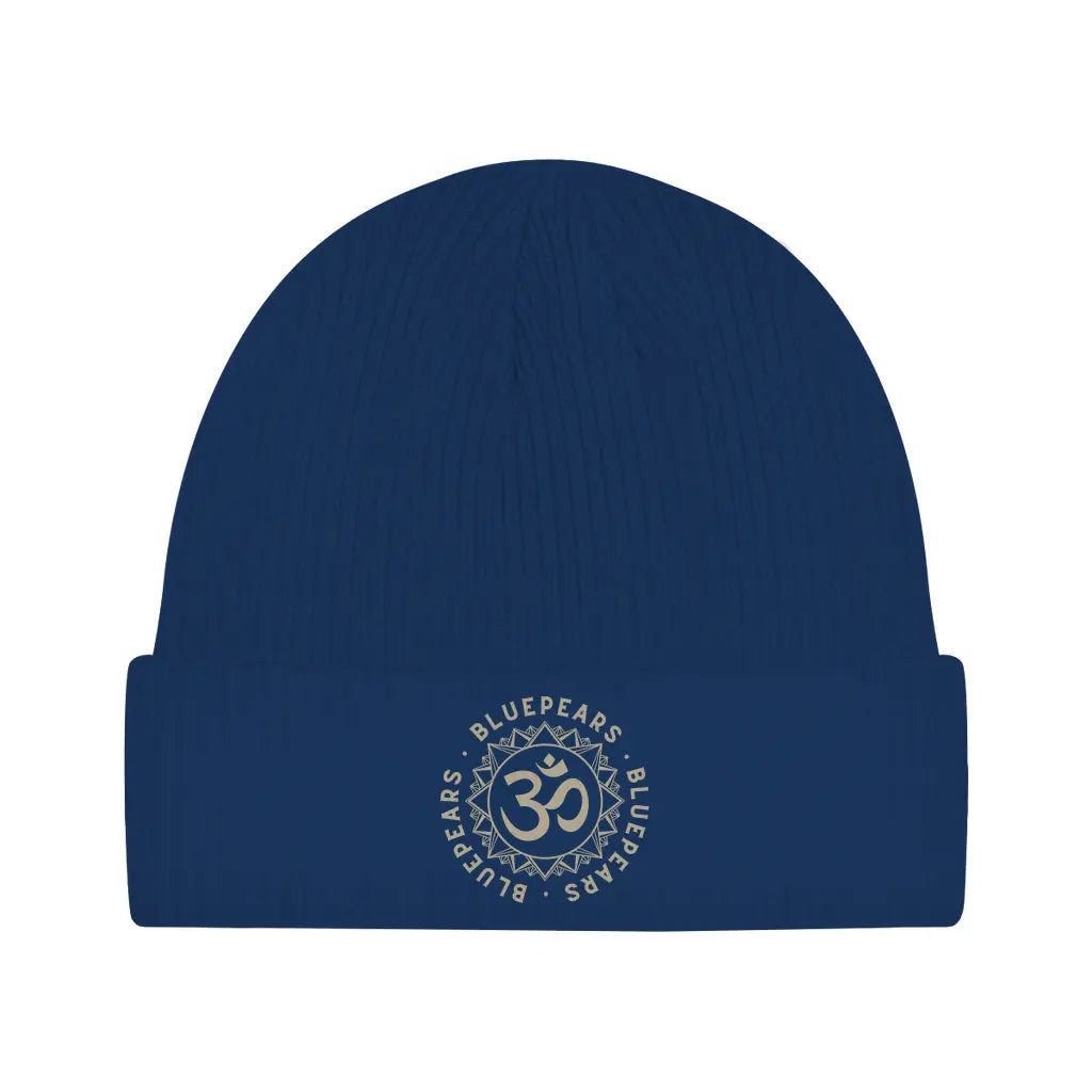 Om – Bio Beanie aus 100 % Baumwolle.