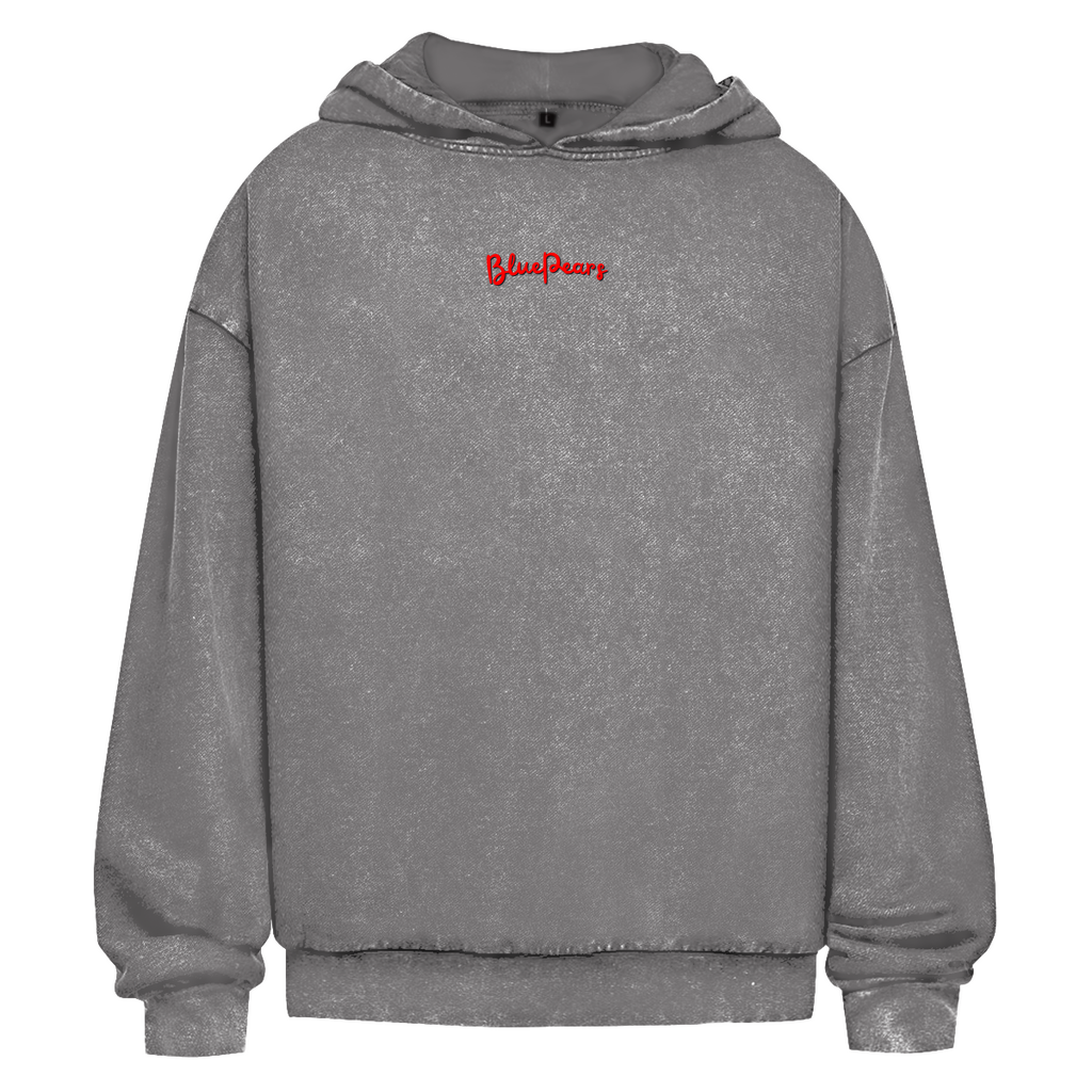 Peace Live Consciously Washed Hoodie BluePears