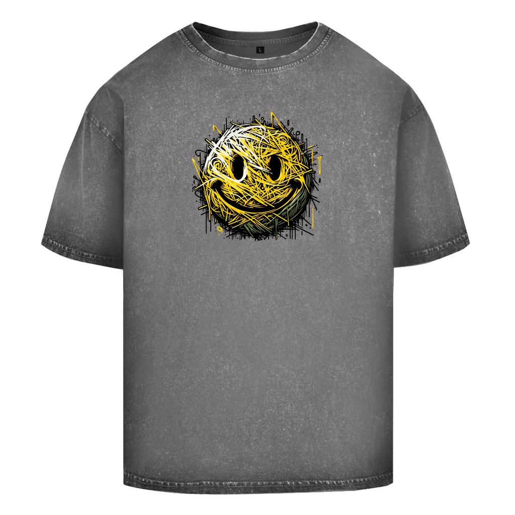 Smile Washed T-Shirt BluePears