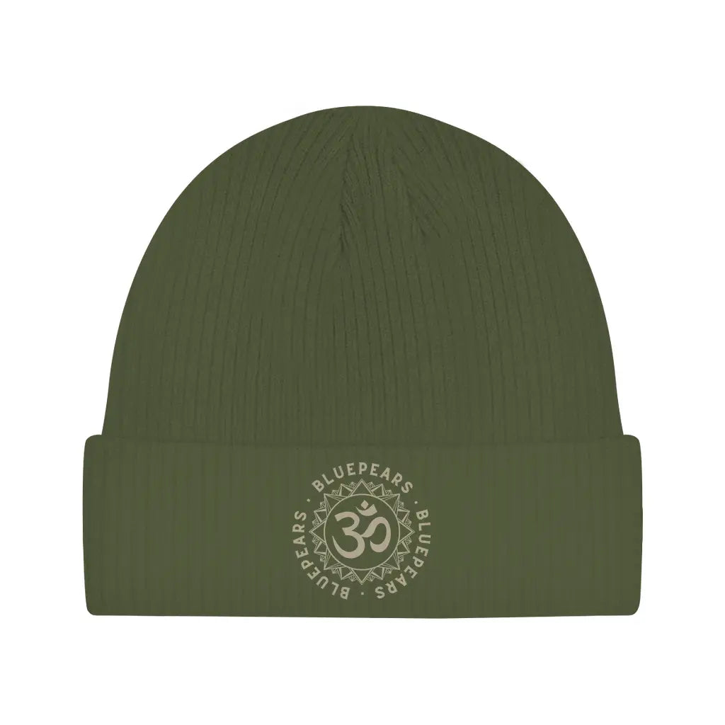 Om – Bio Beanie aus 100 % Baumwolle.
