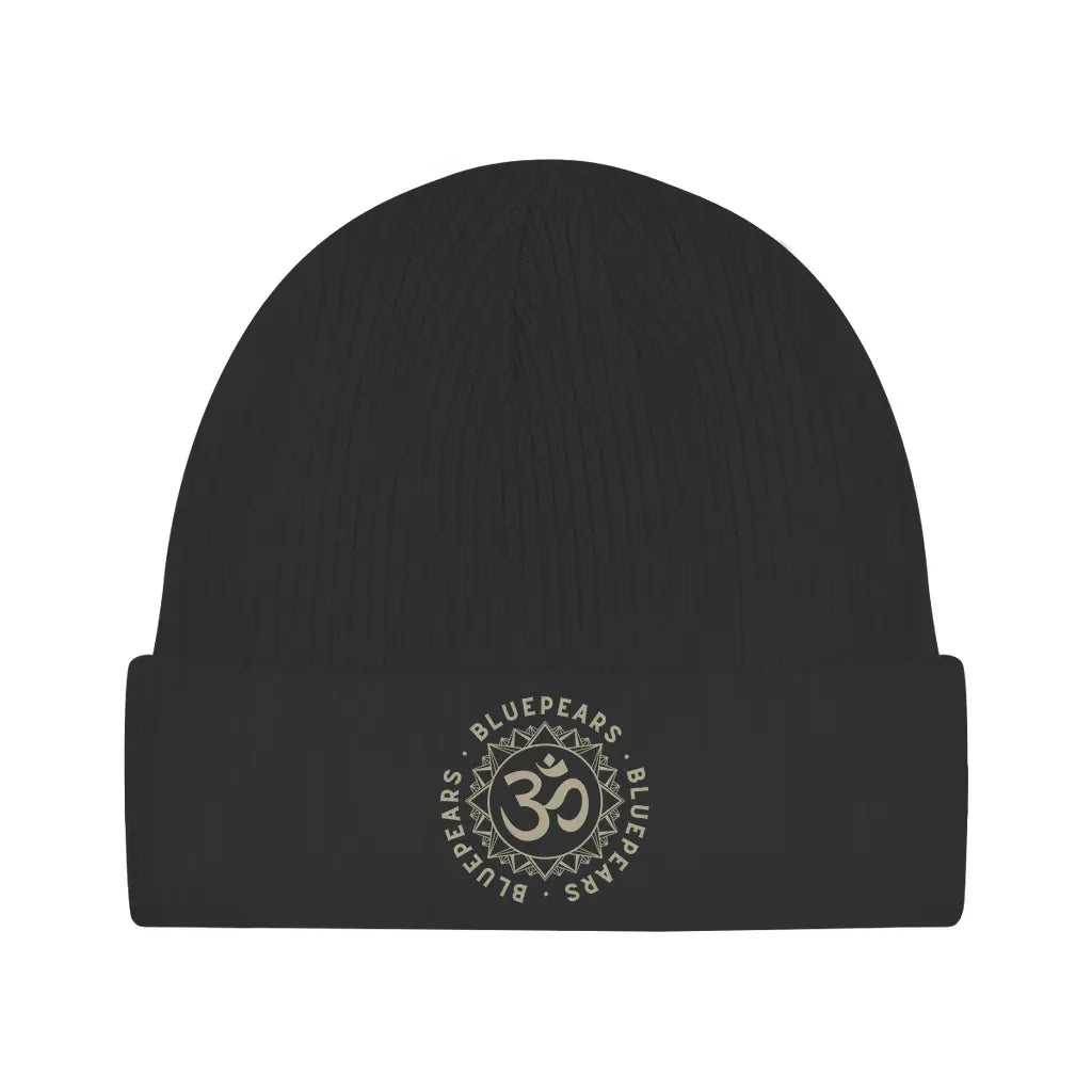 Om – Bio Beanie aus 100 % Baumwolle.