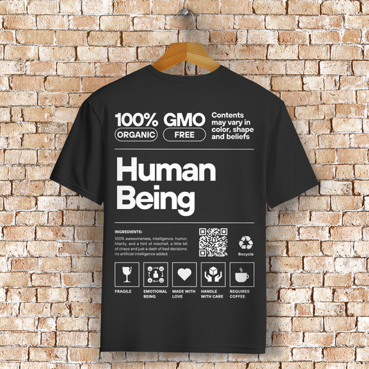 Human Being Bio T-Shirt BluePears
