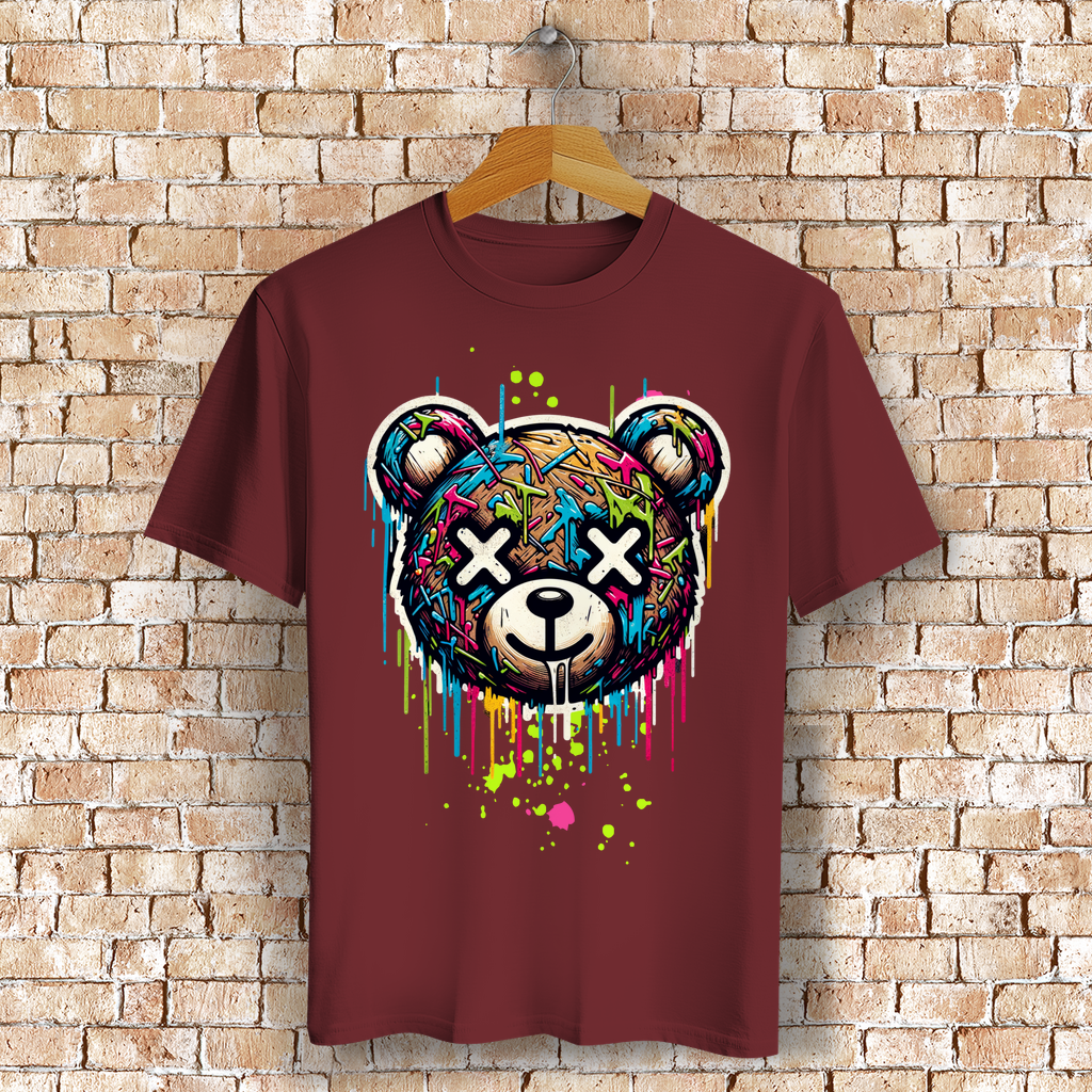 Melted Teddy Bio T-Shirt BluePears
