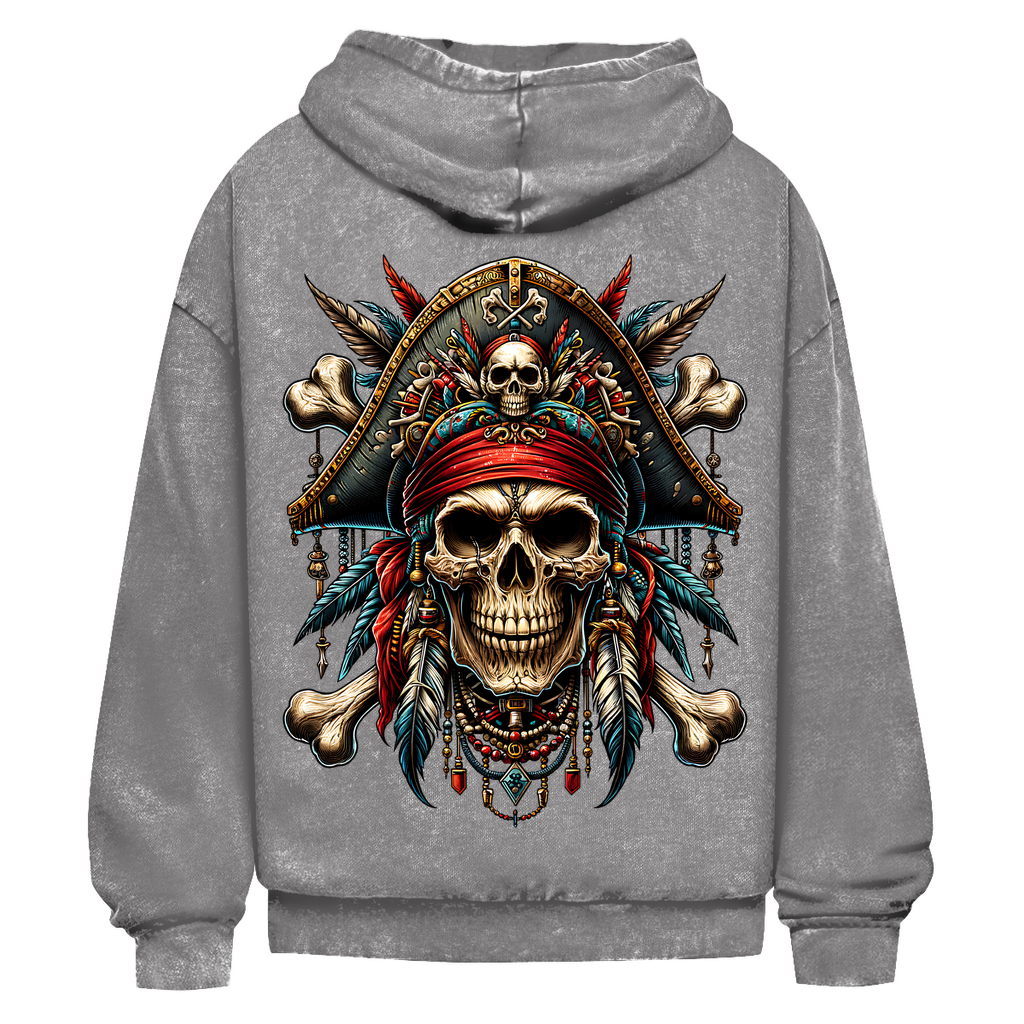 Pirat Washed Hoodie BluePears