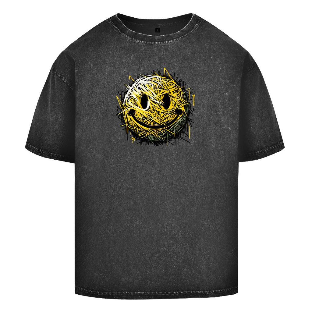 Smile Washed T-Shirt BluePears