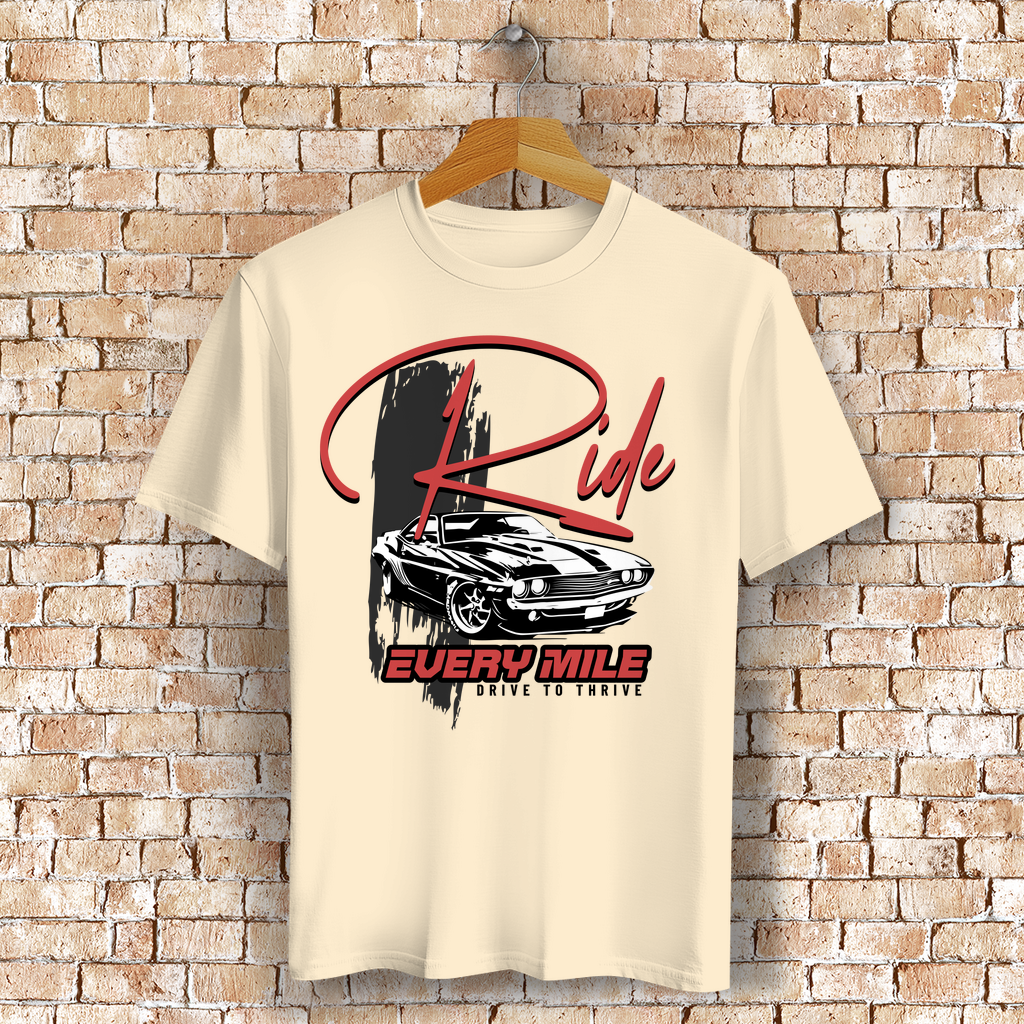 Ride Every Mile Bio T-Shirt BluePears