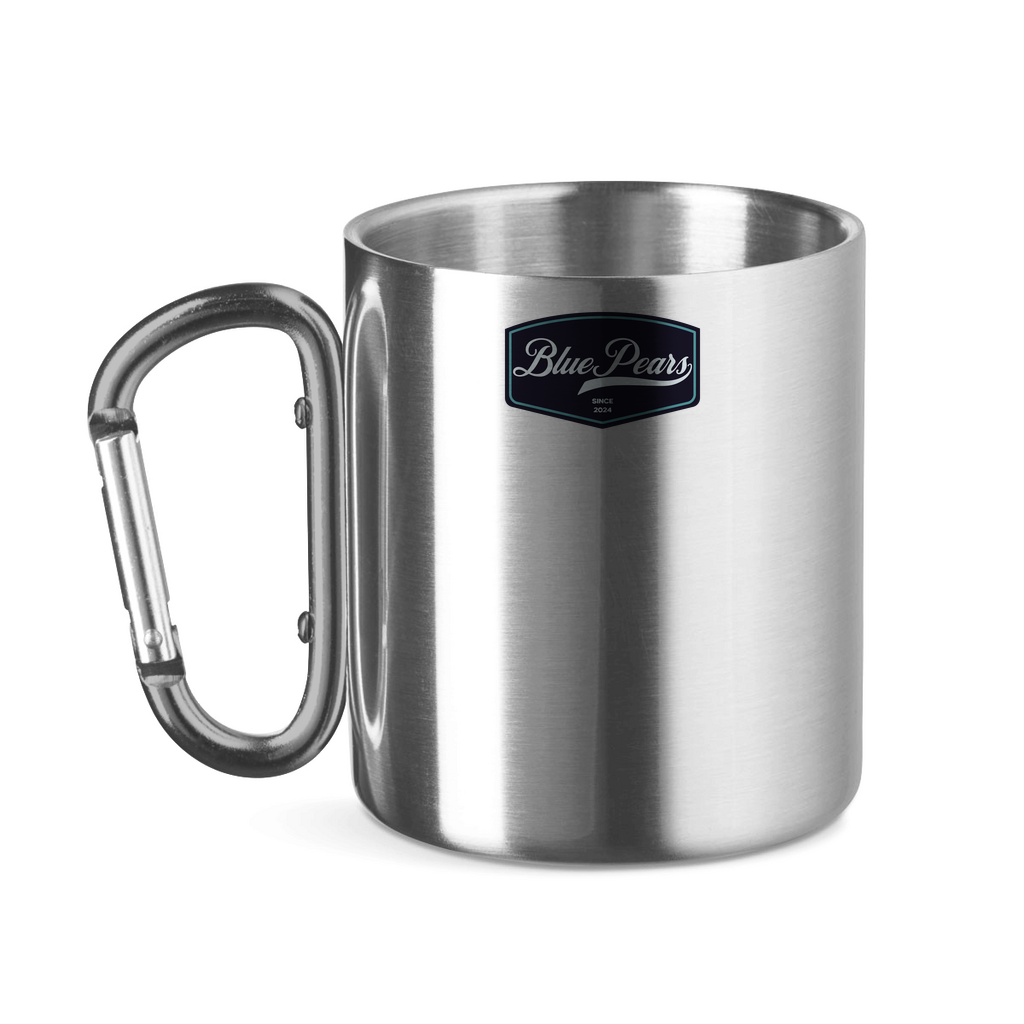 Edelstahltasse mit Karabinergriff
