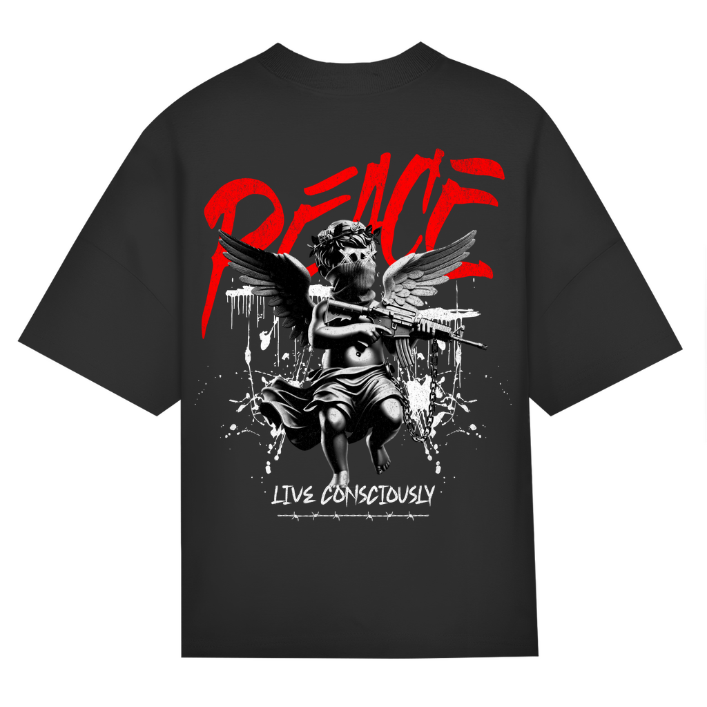 Peace Live Consciously Bio Oversize T-Shirt BluePears