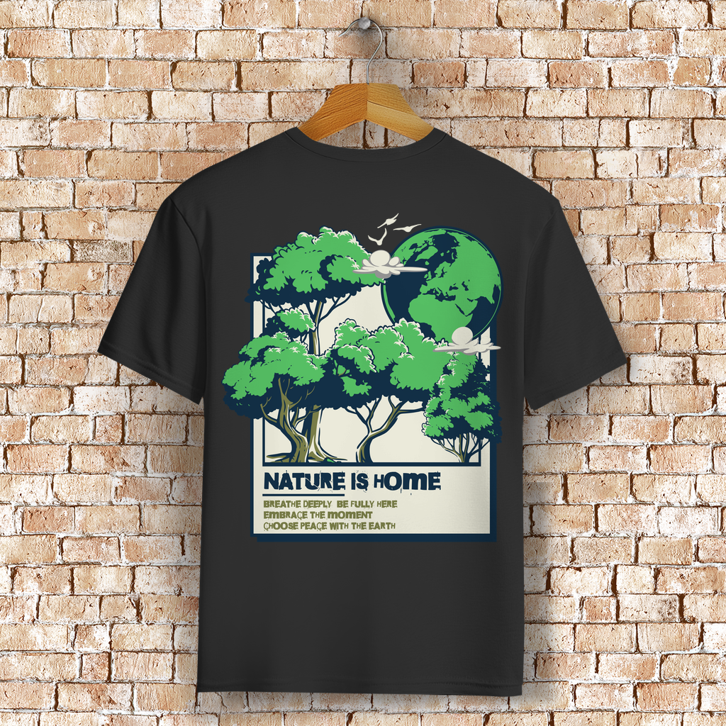 Nature is Home Bio T-Shirt BluePears