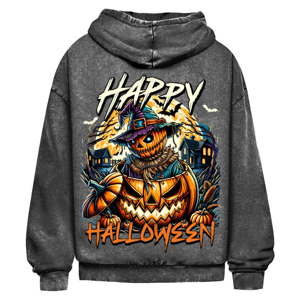 Halloween Washed Hoodie BluePears